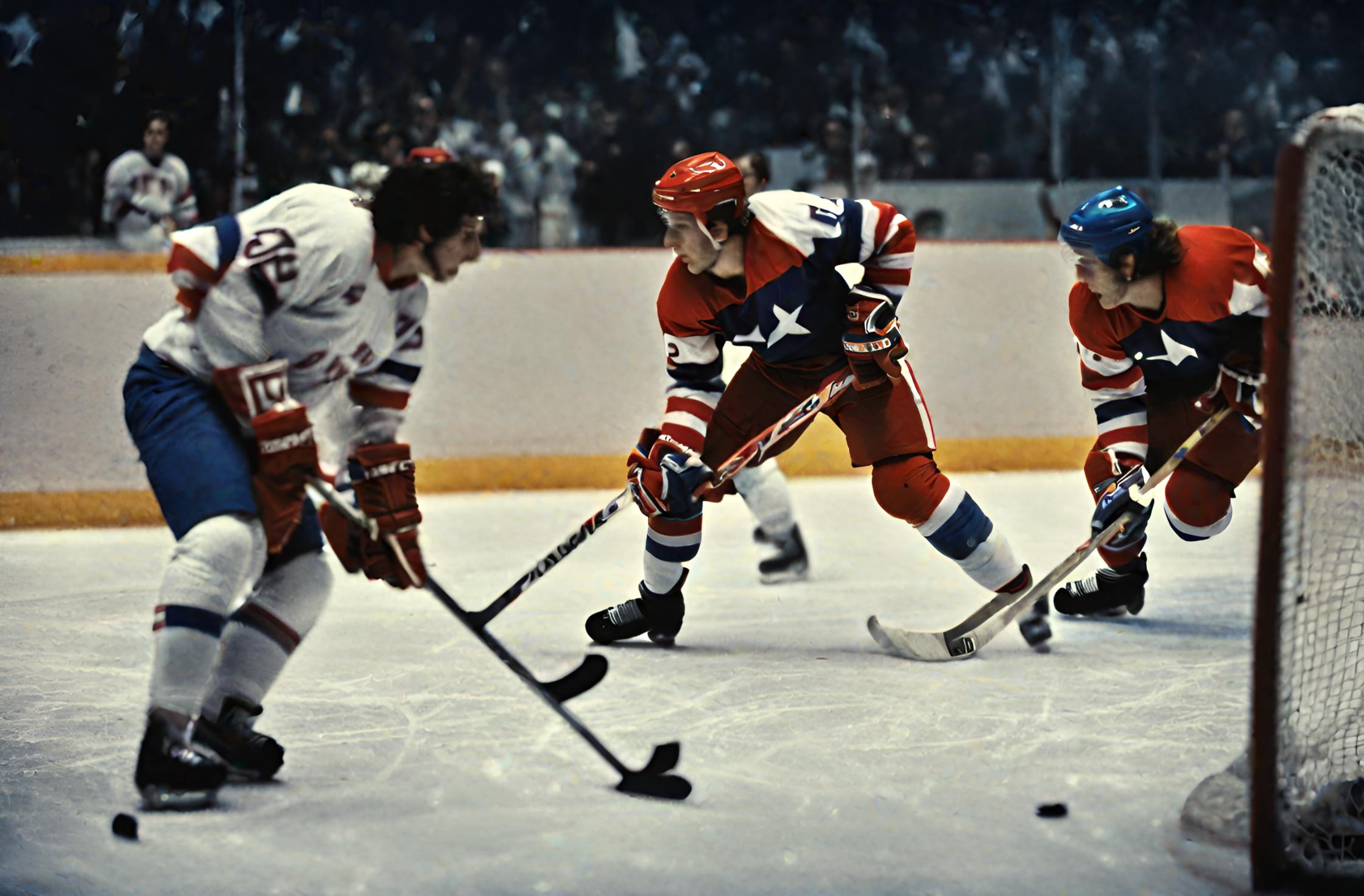 Which film portrays the historical event of the U.S. Olympic hockey team's victory over the Soviet Union?